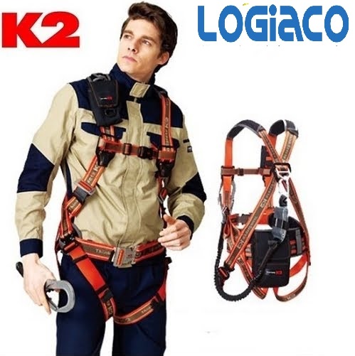 Dây an toàn toàn thân K2 2 móc nhôm - Bảo Hộ Lao Động Logiaco - Công Ty TNHH Đầu Tư và Phát Triển LOGIACO